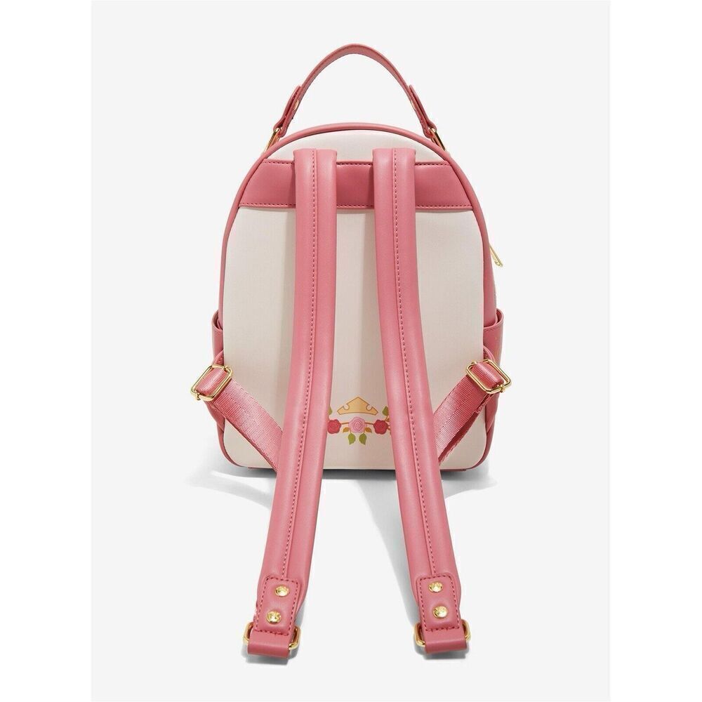 Loungefly Disney Sleeping Beauty Aurora Hinge Portrait Floral Mini Backpack - Picture 9 of 9